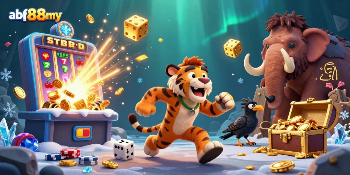 Experience thrilling wins with afb88my in this lively 3D casino scene!