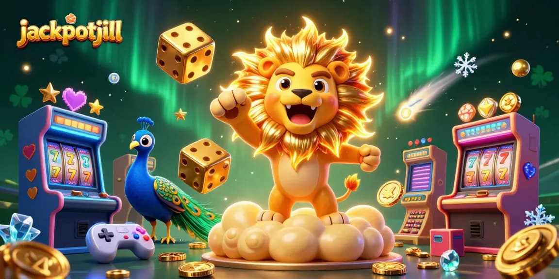 Experience thrilling gaming action at jackpotjill with vibrant casino elements and dynamic characters.