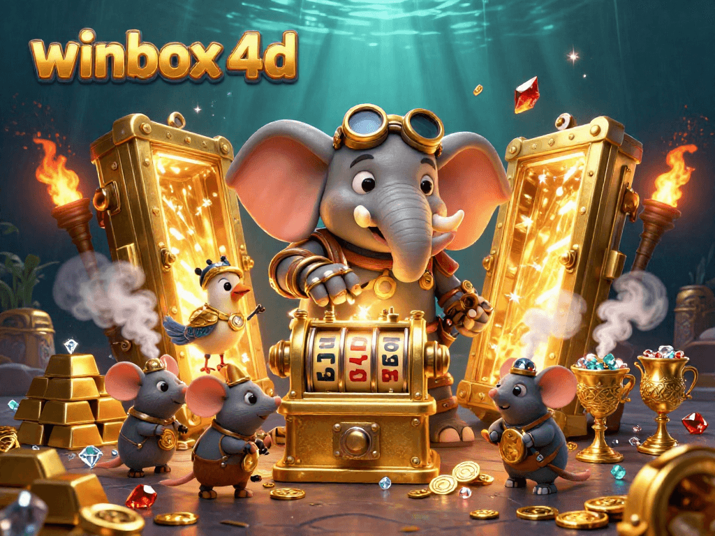 Engage with winbox 4d's thrilling slot adventures alongside a steampunk elephant engineer.