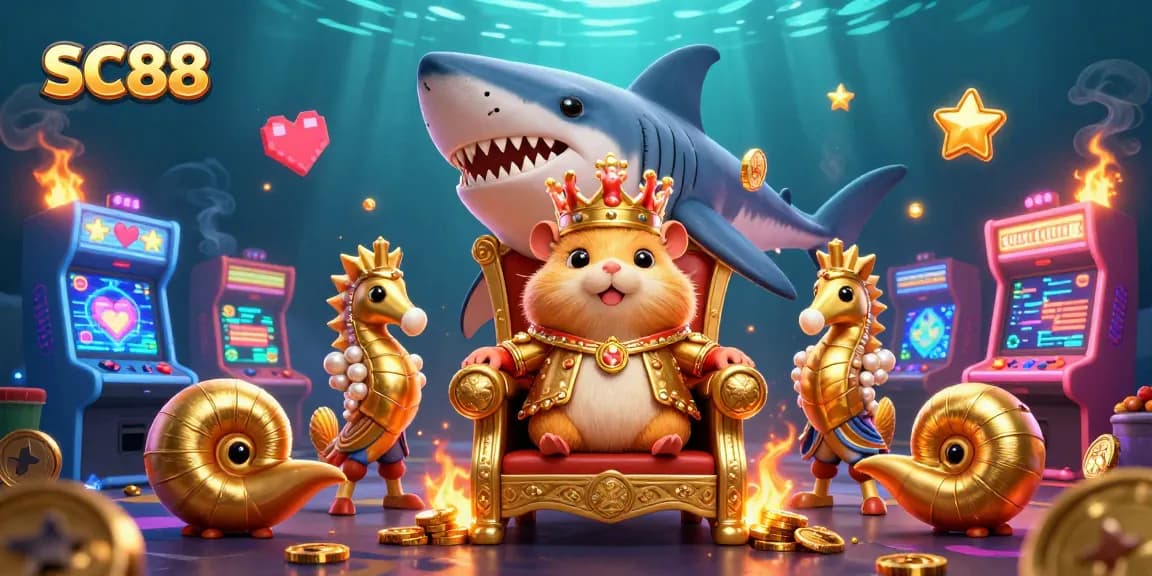 Play games with SC88: Immerse in the vibrant online casino world featuring 3D elements and vibrant illustrations.