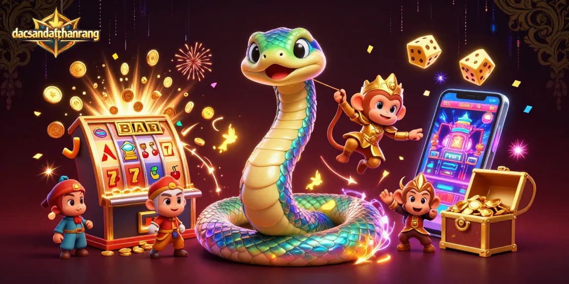 Spin the reels at dacsandatphanrang with lively characters and vibrant casino elements