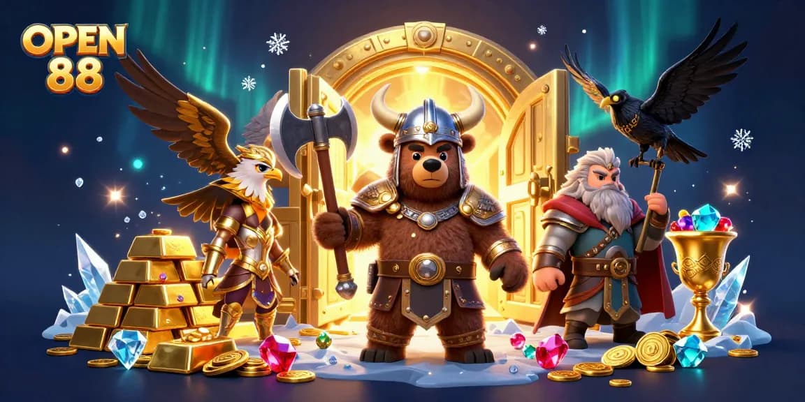 Engage with the explosive treasure experience at OPEN 88's thrilling casino.