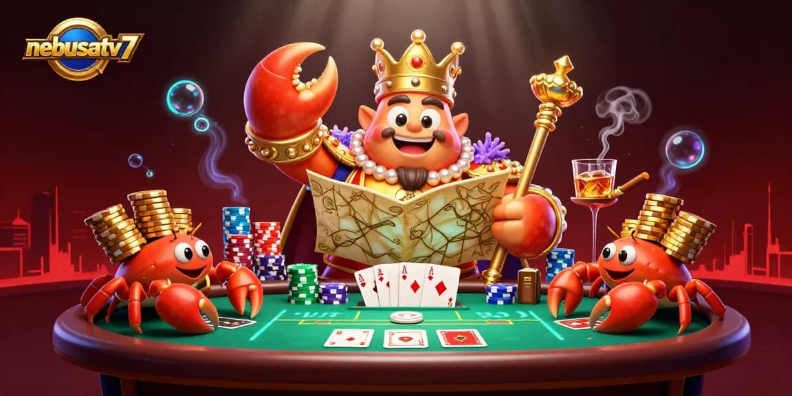 Players enjoy thrilling wins at nebesatv7, a vibrant casino scene filled with poker tables and golden treasures.