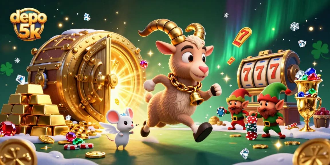 Spin the reels at depo 5k and revel in dynamic casino action filled with gold and gems.