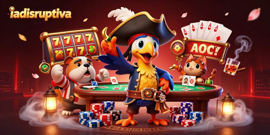 Gambarlah suasana perjudian di iadisruptiva dengan slot dan karakter yang dinamis.