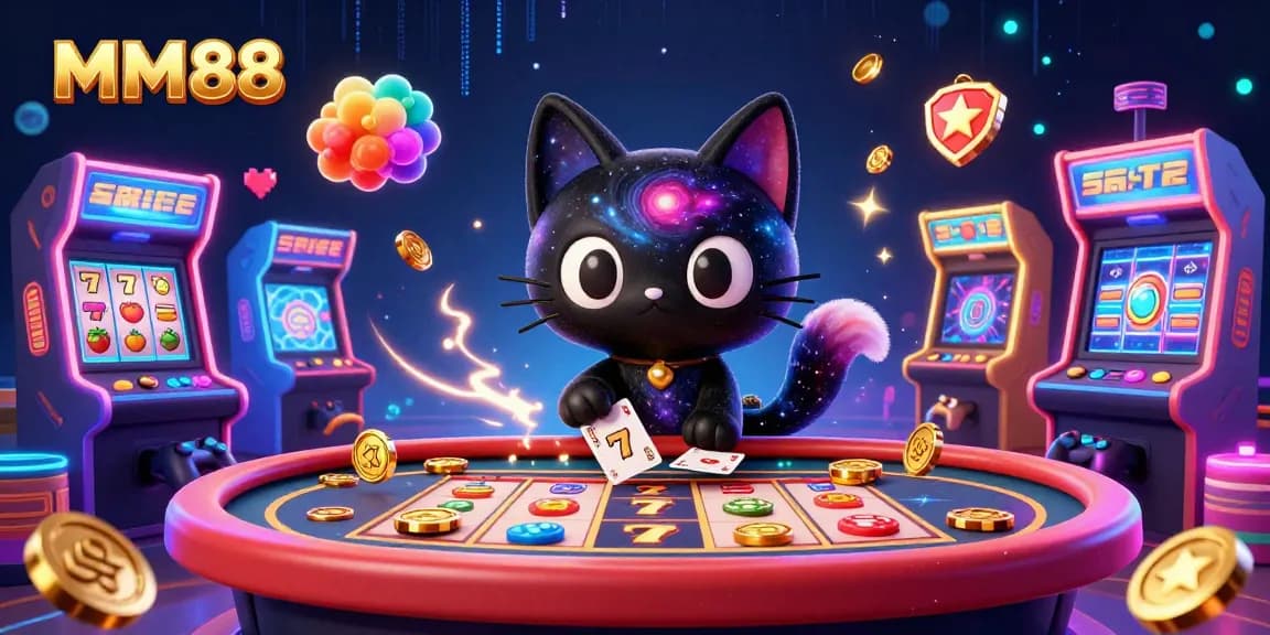 Engage with MM88 at a vibrant cosmic casino, where lucky charms and joyous gameplay meet.