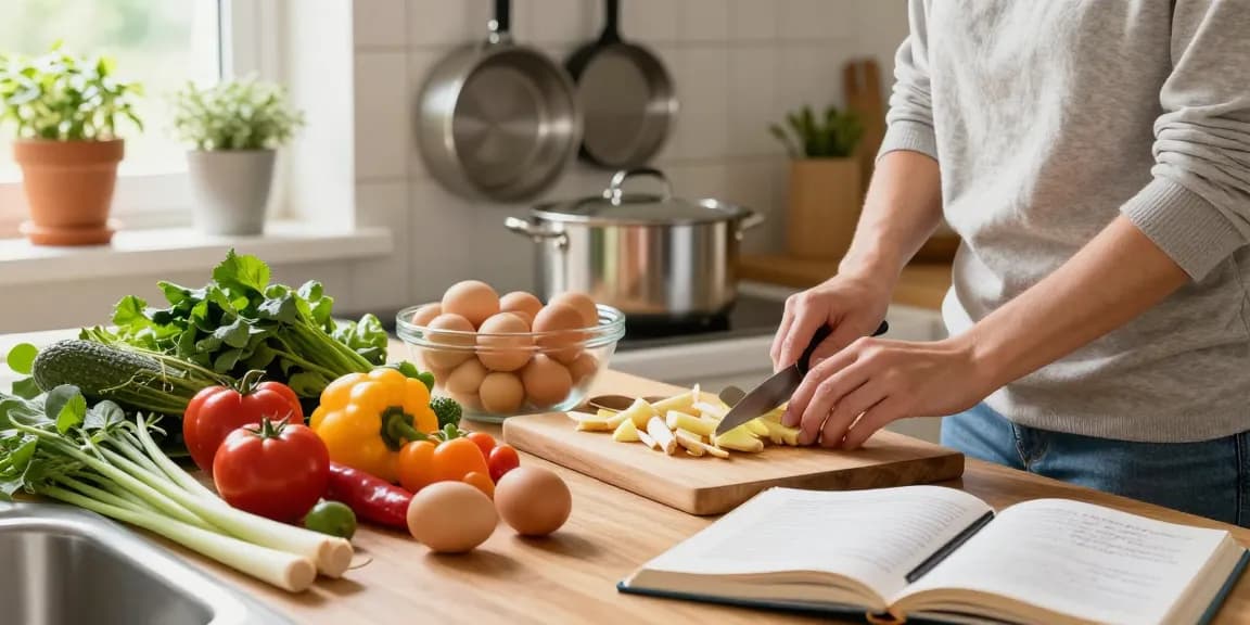Cooking scene featuring fresh ingredients like ginger and lemongrass, promoting the benefits of nutritious meals with สล็อตเว็บตรง.