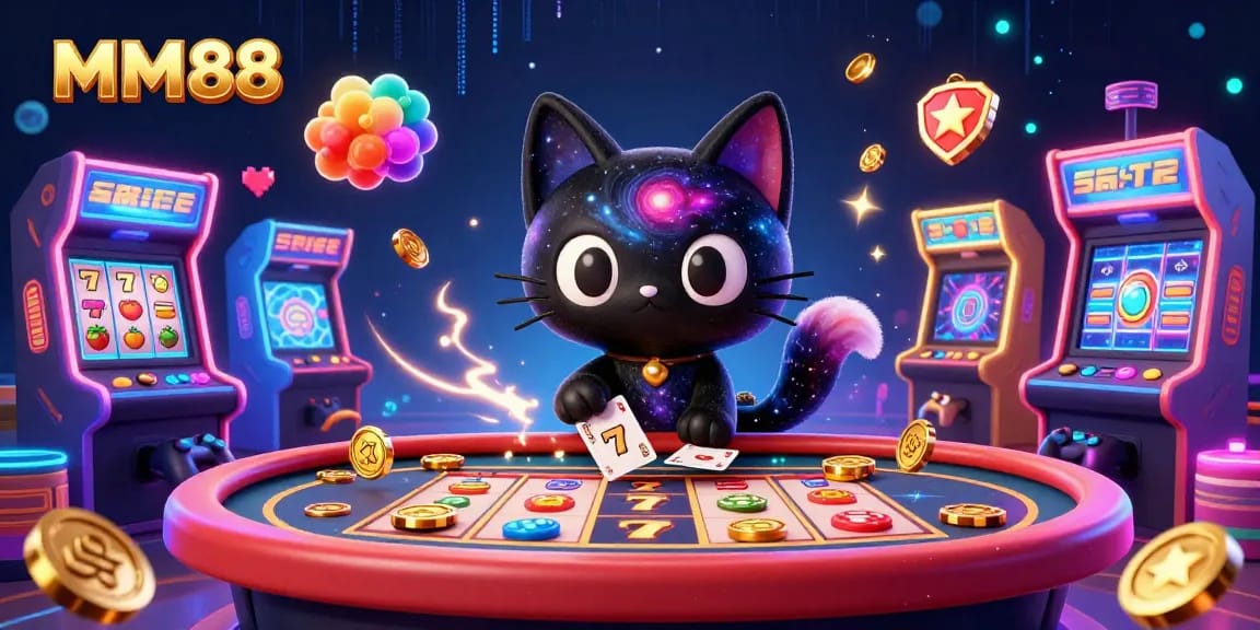 Engage with MM88 at a vibrant cosmic casino, where lucky charms and joyous gameplay meet.