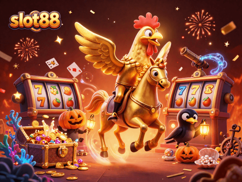 Menangkan jackpot slot88 dengan rona emas dalam permainan slot online dan elemen kasino menarik.