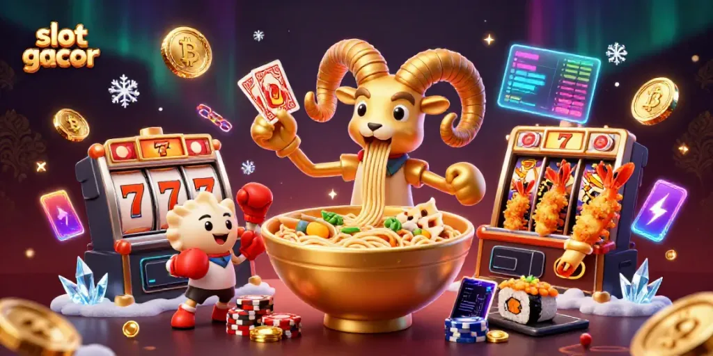 Experience the excitement of slot gacor with vibrant 3D casino characters and dynamic elements.
