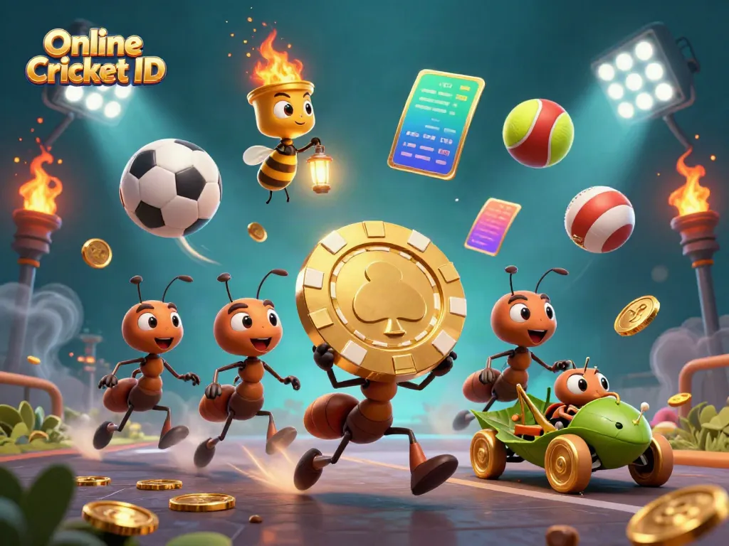 Engage with your Online Cricket ID for a thrilling betting adventure with vibrant sports elements.