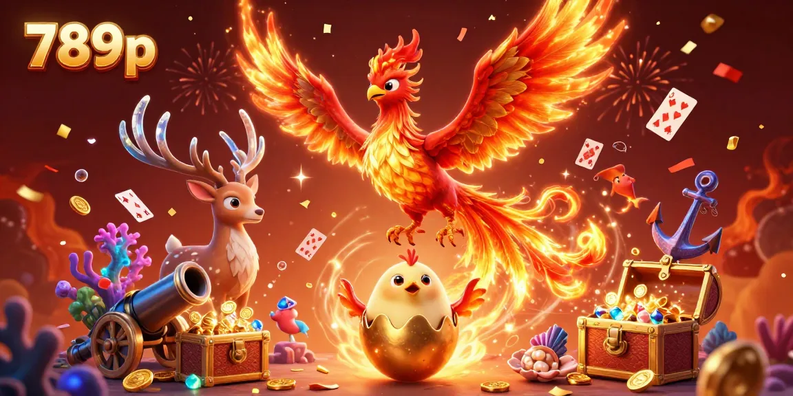 Engage with 789p's thrilling casino experience featuring a dynamic phoenix scene, symbolizing winning stakes and excitement.