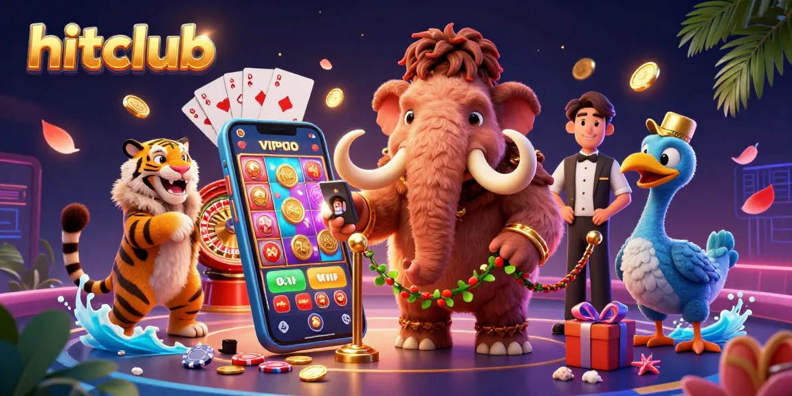 Play exciting games at hitclub with vibrant characters and engaging casino elements