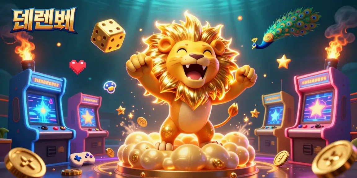 Experience exciting gameplay with 텐텐벳 in a vibrant 3D casino scene filled with engaging elements.