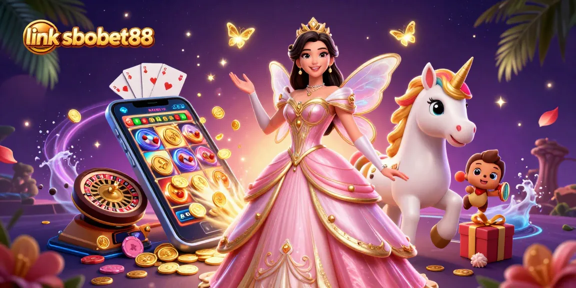 Engage with thrilling experiences at link sbobet88, showcasing a glamorous casino scene filled with interactive games.
