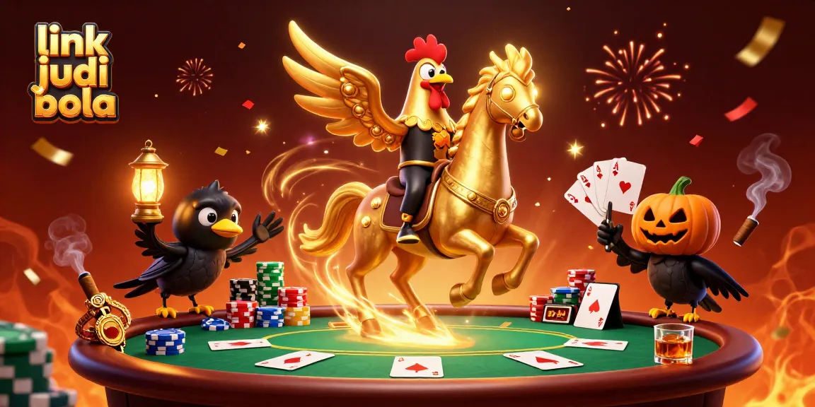 Experience thrills with link judi bola as the golden rooster dazzles in a vibrant casino.
