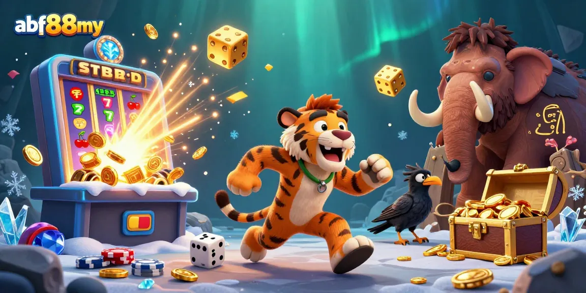 Experience thrilling wins with afb88my in this lively 3D casino scene!