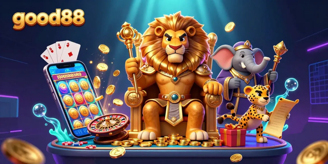 Experience thrilling games with good88 in a vibrant 3D casino world full of excitement and action.