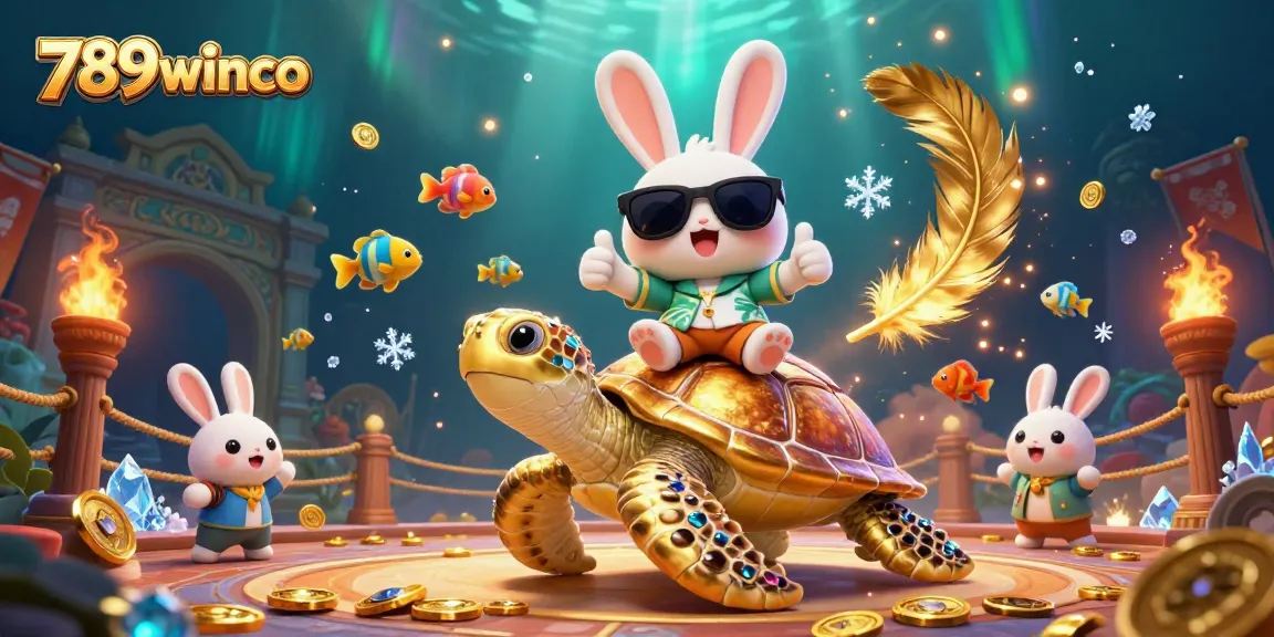 Experience thrilling gaming with 789winco’s colorful characters and casino elements in action.