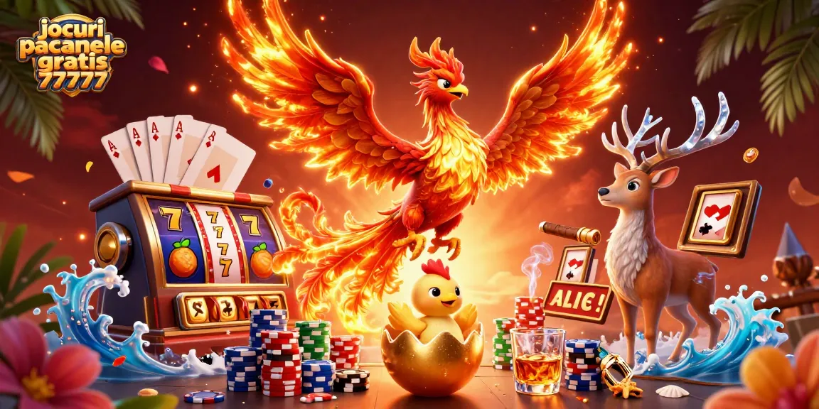 Joacă jocuri pacanele gratis 77777 cu păcănele pline de simboluri norocoase și bonusuri impresionante.