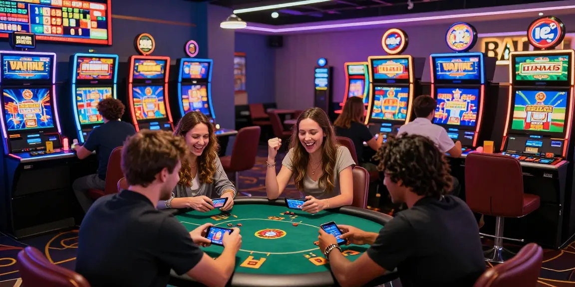 Experience the excitement of Withdraw Bola88 as players enjoy competitive gaming in a vibrant online casino atmosphere.