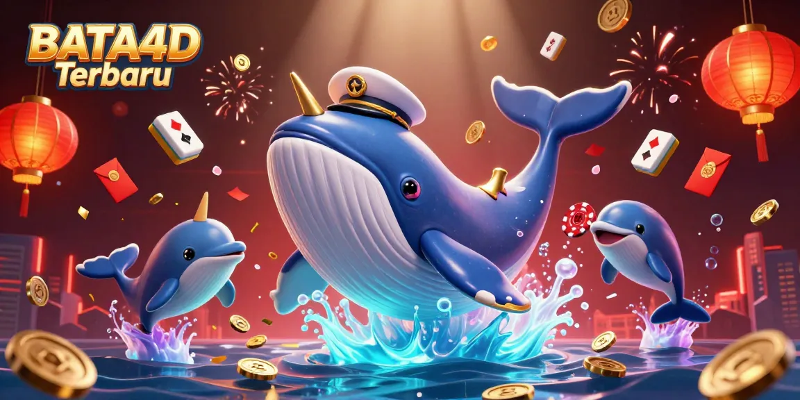 Permainan BATA4D Terbaru dengan ikan paus raksasa dan lampion mengkilap di lautan koin