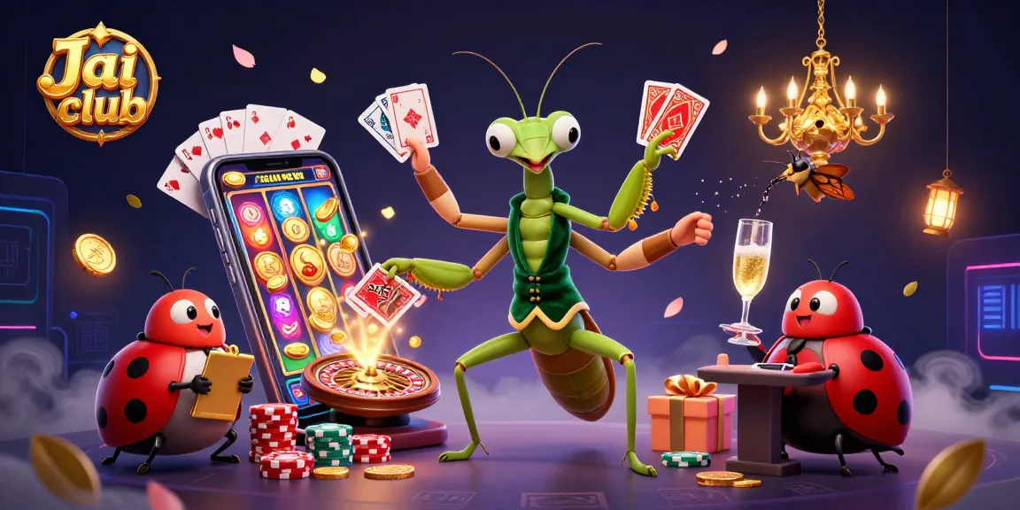 Engage in exciting games at Jai club with vibrant visuals and dynamic characters in a casino setting.
