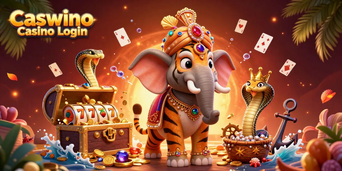 Engage with Caswino Casino Login for thrilling gaming adventures featuring vibrant 3D characters and rich casino elements.