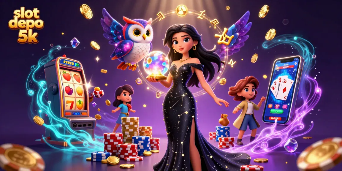 Experience the thrill of slot depo 5k with lucky sevens and cascading coins in this dynamic 3D scene.