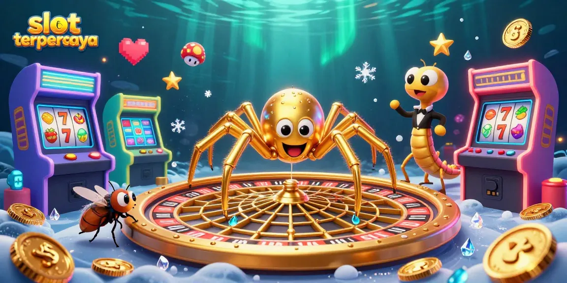 Engage with slot terpercaya excitement in a vibrant casino-themed 3D scene.