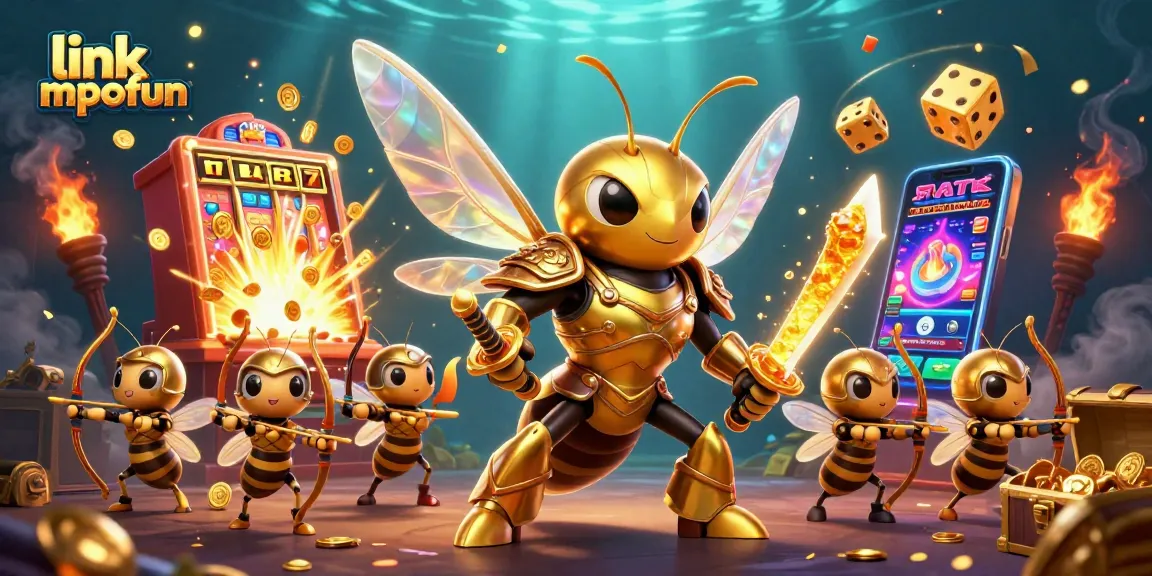 Experience thrilling wins with link mpofun in a vibrant 3D casino illustration.