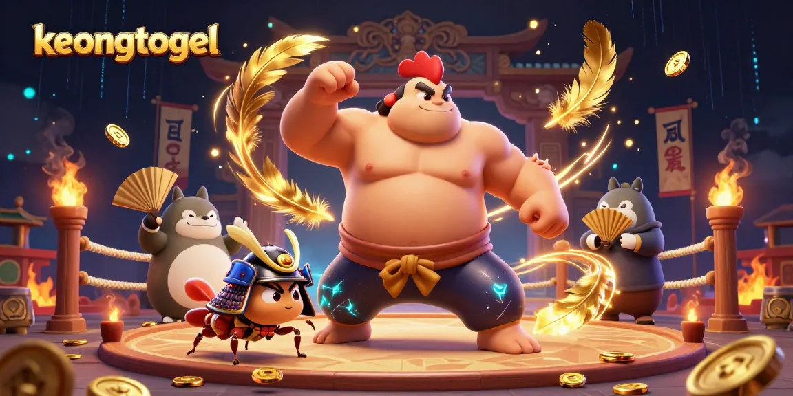 Experience thrilling wins with keongtogel's 3D action-packed scene featuring powerful characters.