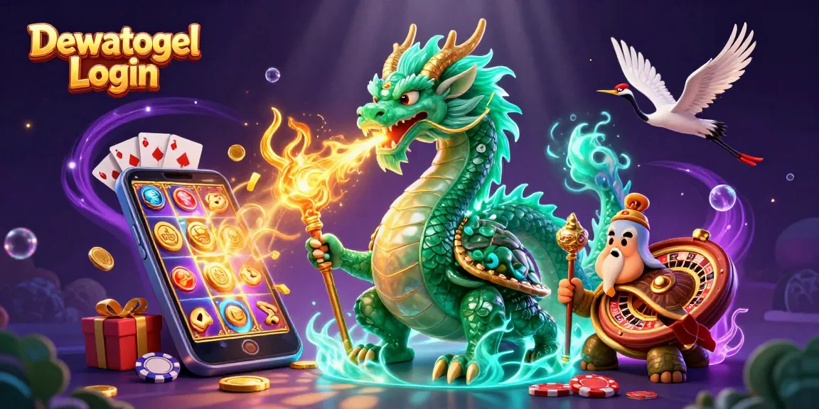 Experience the thrill of Dewatogel Login with enchanting gaming elements and vibrant characters.