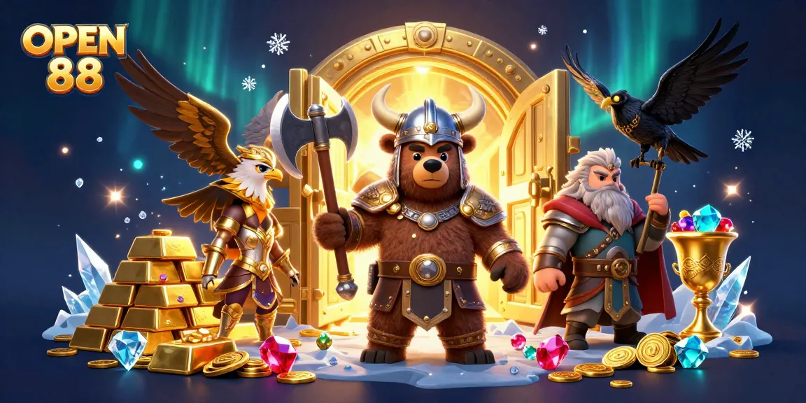 Engage with the explosive treasure experience at OPEN 88's thrilling casino.