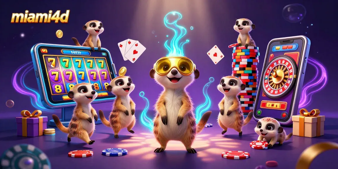 Experience the thrills of miami4d with meerkats managing a lively casino and winning jackpots!