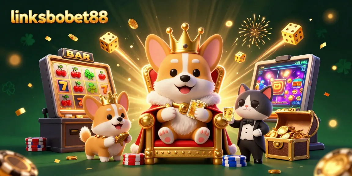 Experience exciting gameplay with link sbobet88, featuring royal corgi and winning casino elements.