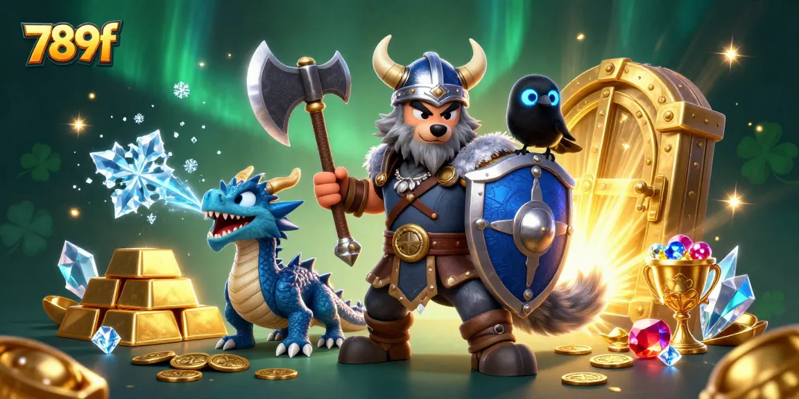 Experience thrilling gameplay at 789f with a vibrant casino scene featuring gold, jewels, and epic characters.