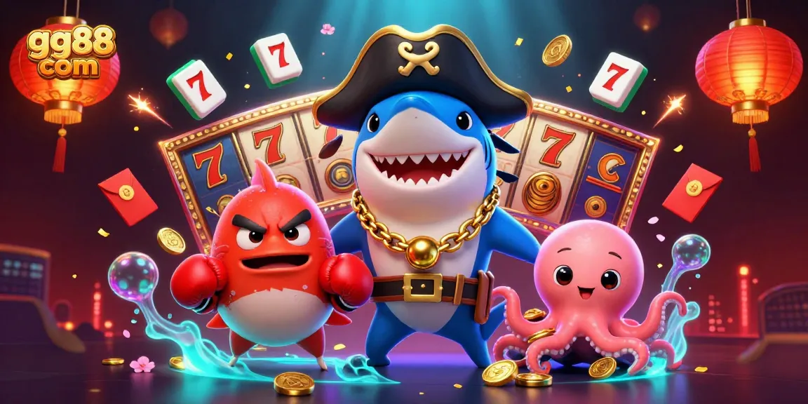 Win big at gg88 com with a vibrant illustration of engaging casino characters, showcasing excitement and luck.