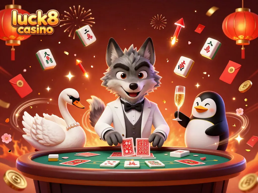 Engage with luck8 casino themed scene showcasing vibrant characters and dynamic gaming elements.