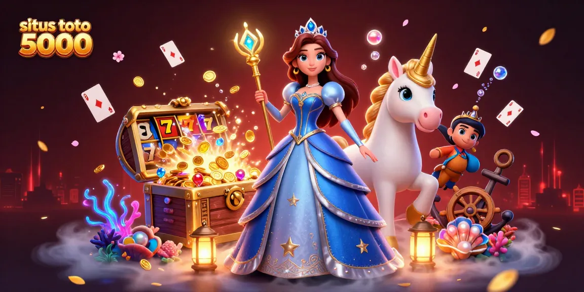Experience exhilarating wins with situs toto 5000, surrounded by vibrant game elements and a magical scene.