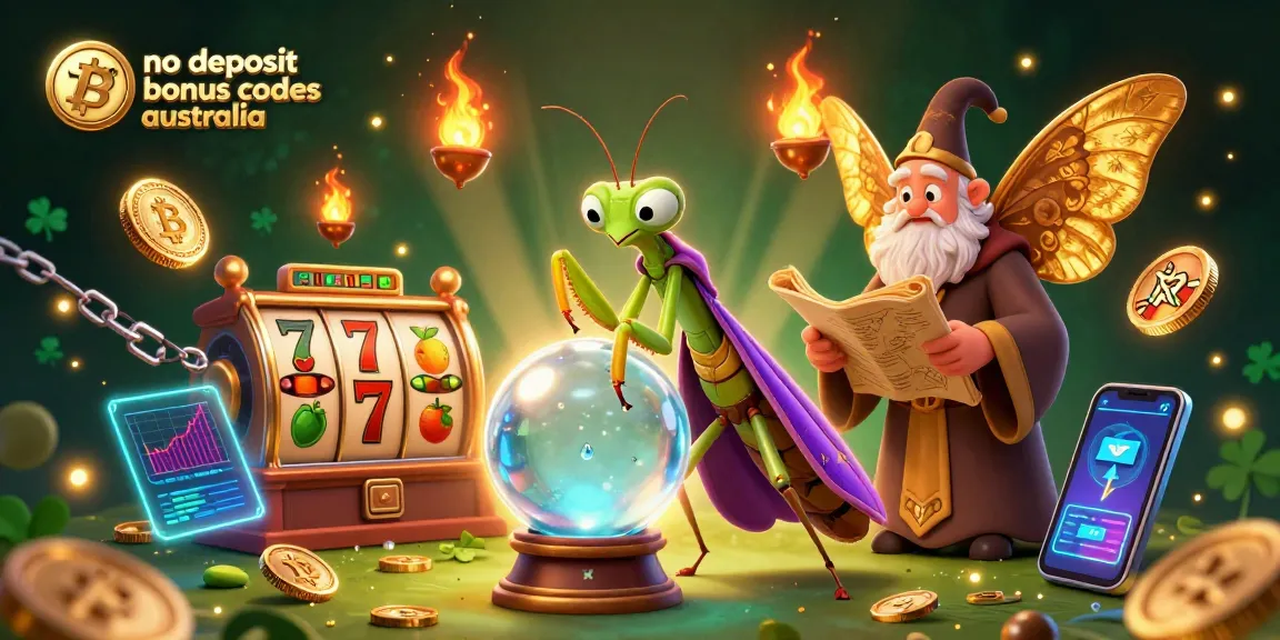 Engage with exciting no deposit bonus codes australia, featuring a vibrant 3D casino scene with animated characters and slot game elements.