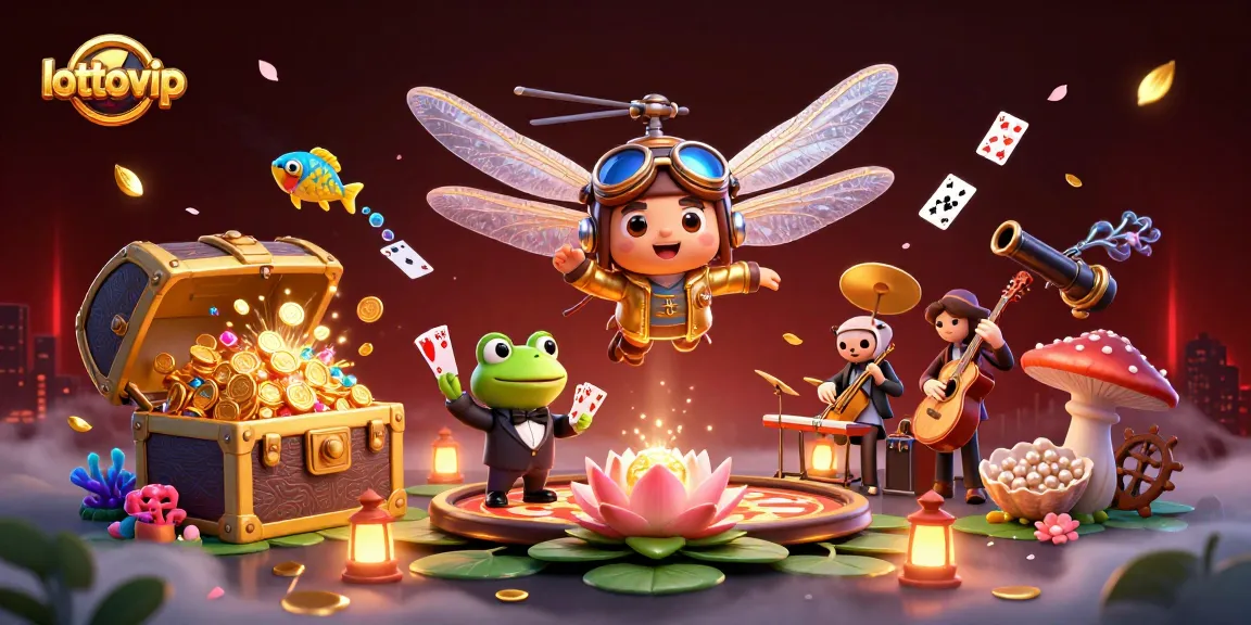 LOTTOVIP menguji keberuntungan dengan frog croupier dan dragonfly pilot dalam kasino unik