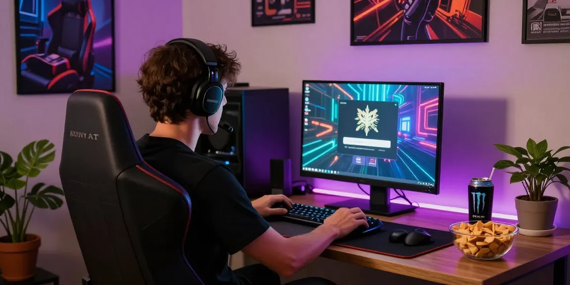 Raja Game login interface displayed on laptop screen in a cozy gaming setup at home.
