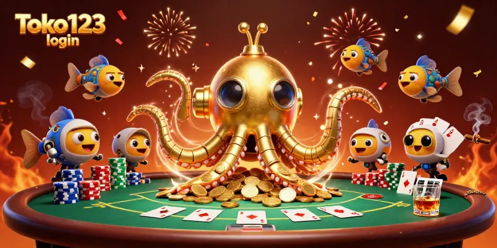 Engage with Toko123 login for an exhilarating online poker experience in a dazzling 3D scene.