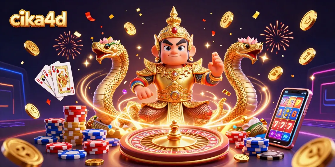 Experience thrilling gameplay at cika4d with vibrant 3D casino elements highlighting excitement and fun.