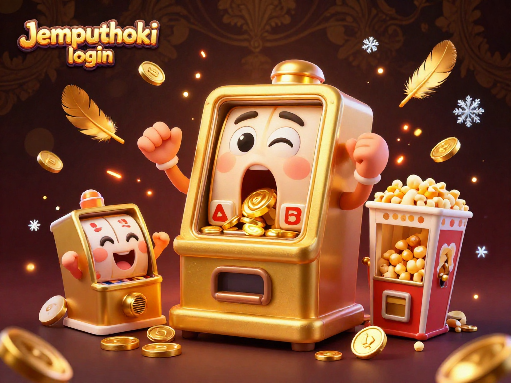 Experience big wins at Jemputhoki login with golden slot machines celebrating jackpots and excitement.