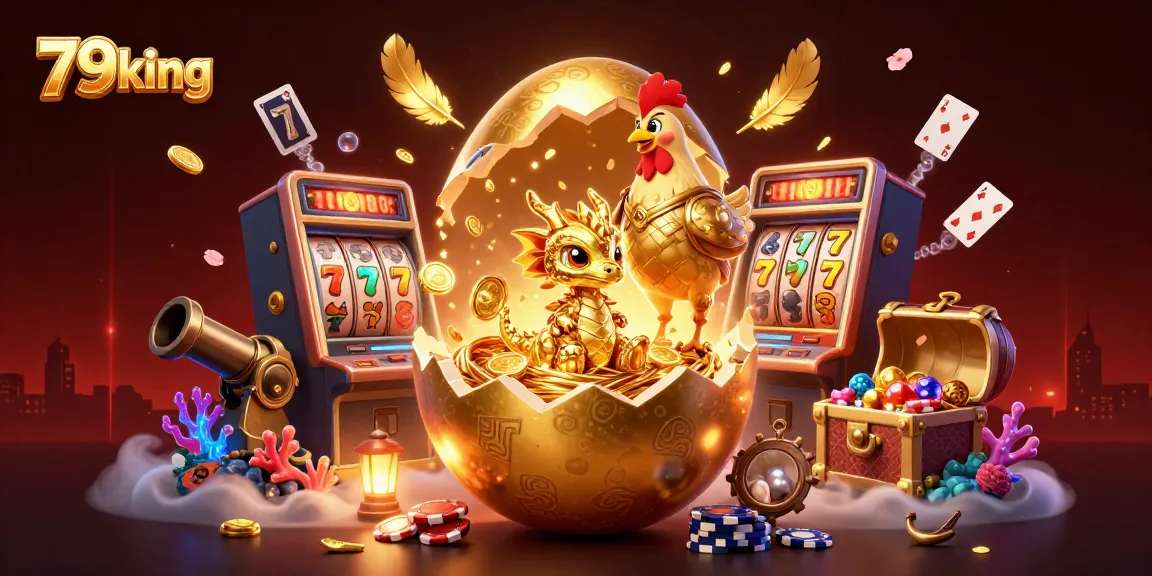 Exciting gaming scene showcasing 79king's gold dragon and poker chips in a vibrant casino atmosphere.