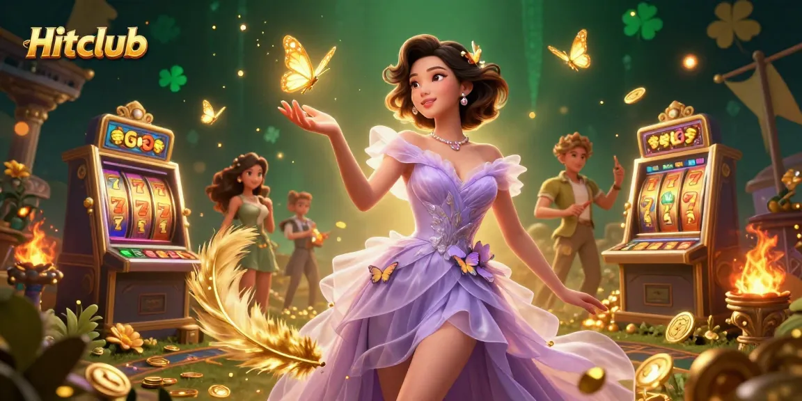 Experience thrilling gameplay at Hitclub with a stunning illustration showcasing vibrant casino elements.