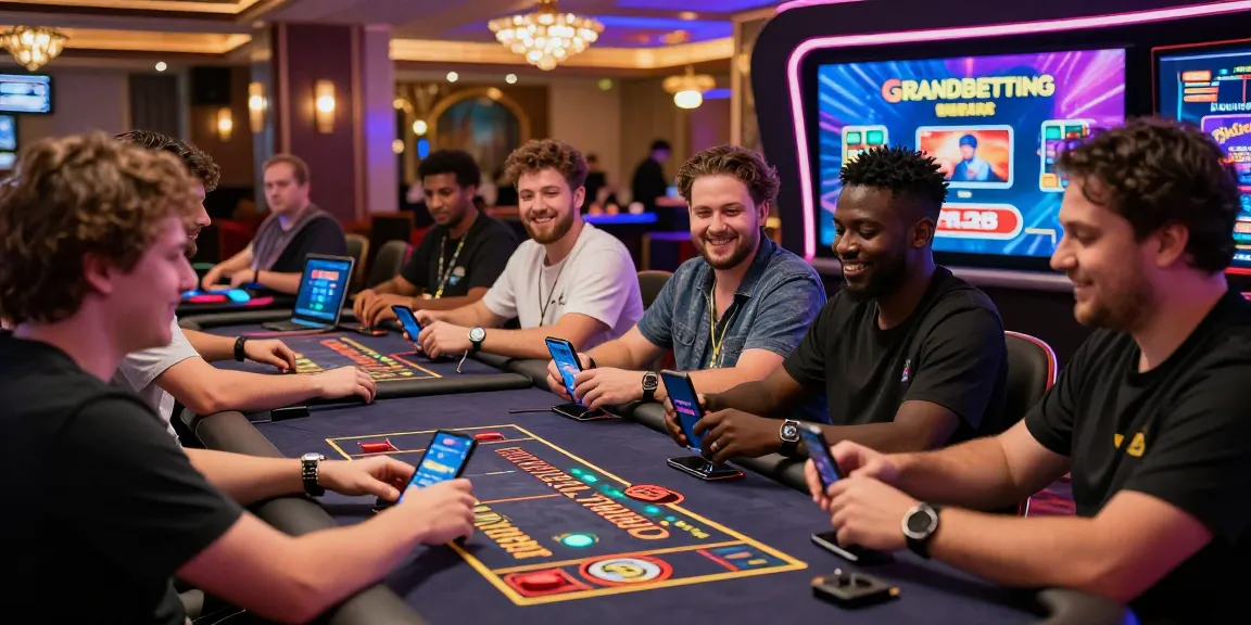 Engaged players enjoying Grandbetting online casino games in 2026.