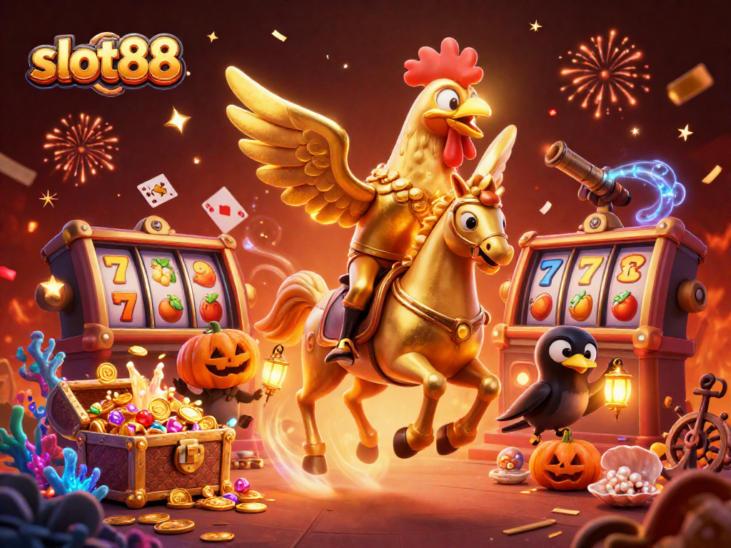 Menangkan jackpot slot88 dengan rona emas dalam permainan slot online dan elemen kasino menarik.